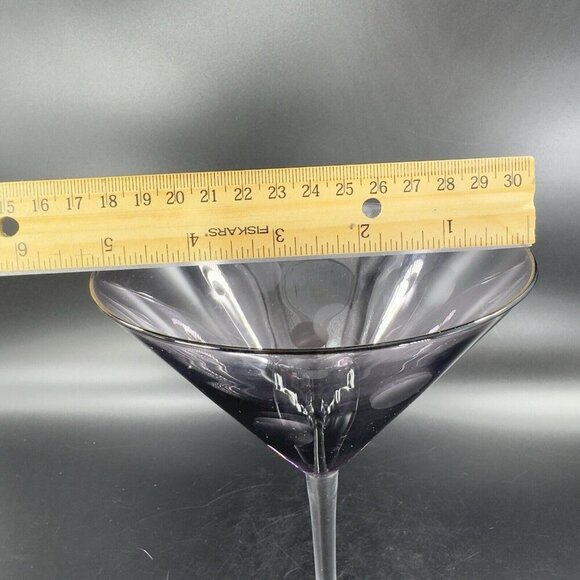 Waterford Marquis POLKA DOT Purple Amethyst Martini Glass Drinking Crystal - Picture 3 of 13